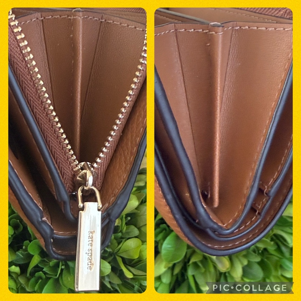 KATE SPADE ♠️ New York 🤎Leila🤎LEATHER MEDIUM BIFOLD WALLET 🌟EUC🌟 - Picture 10 of 17